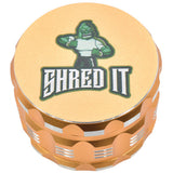 Four Piece Premium Shred It Herb Grinder - Various Colors - (1 Count)-Grinders