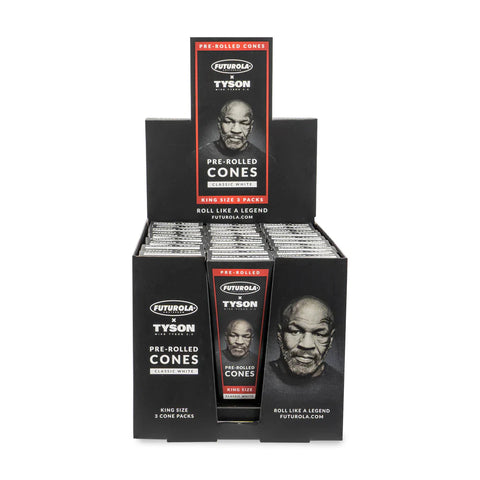 Futurola Tyson Ranch King Size Cones - 3 Cones Per Pack - (30 Packs Per Display)-Papers and Cones