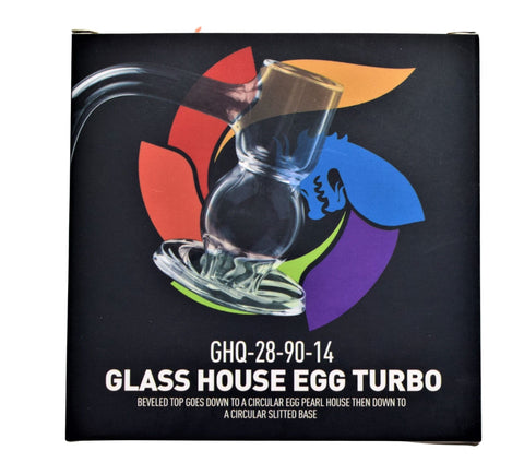Glass House Egg Turbo Design 14mm Male Bangor - (1 Count)-Hand Glass, Rigs, & Bubblers