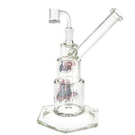 Gun's N' Roses-"Appetite For Destruction"-10"-Hex Base-Dab Rig-1 Count-Hand Glass, Rigs, & Bubblers