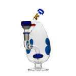 Hemper 6" Spotted Egg Water Bubbler - (1 Count)-Hand Glass, Rigs, & Bubblers