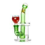 Hemper 7" Gaming Water Bubbler With Strawberry Bowl Small - (1 Count, 3 Count OR 6 Count)-Hand Glass, Rigs, & Bubblers