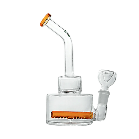 Hemper Inline Puck Water Bubbler V2 Assorted Colors - (1 Count)-Hand Glass, Rigs, & Bubblers