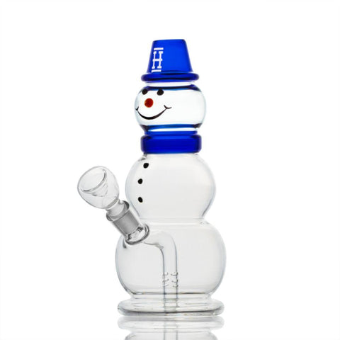 Hemper Snowman Mini Water Bubbler - Various Colors - (1 Count)-Hand Glass, Rigs, & Bubblers