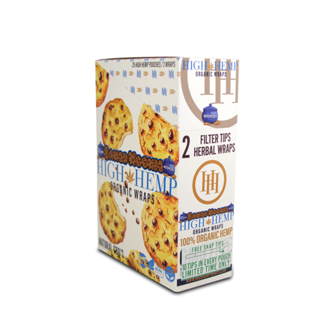 High Hemp Organic Wraps - Various Flavors - (25 Packs Per Display)-Papers and Cones