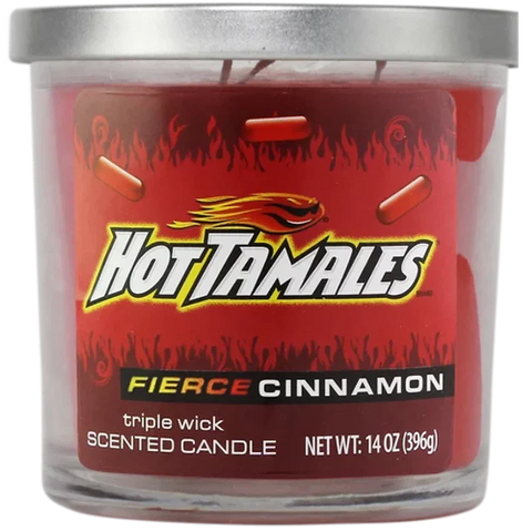 Hot Tamale Candy 14oz 3 Wick Candles - Cinnamon Scented - (Various Count)-Air Fresheners & Candles