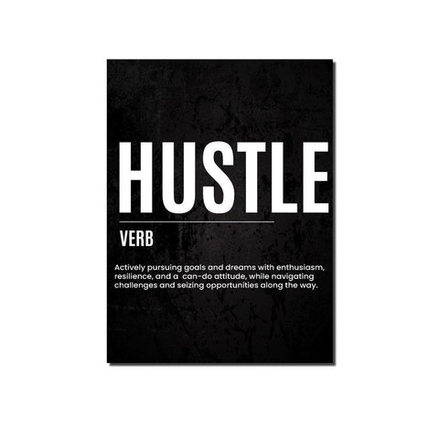 Hustle Definition Poster-Poster