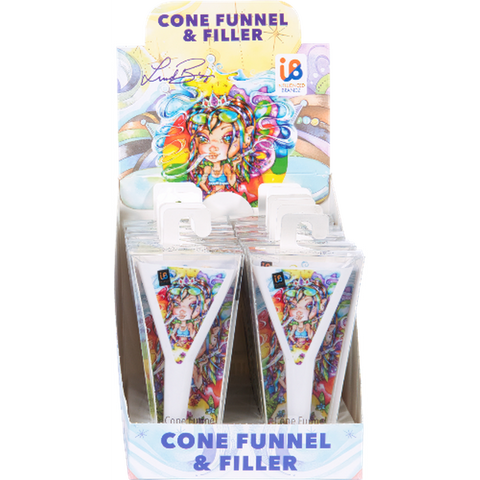 Influenced Brandz X Linda Biggs Cone Funnel And Filler - (12 Count Display)-Hand Glass, Rigs, & Bubblers