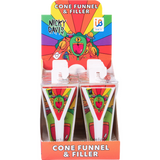 Influenced Brandz X Nicky Davis Cone Funnel And Filler - (12 Count Display)-Hand Glass, Rigs, & Bubblers