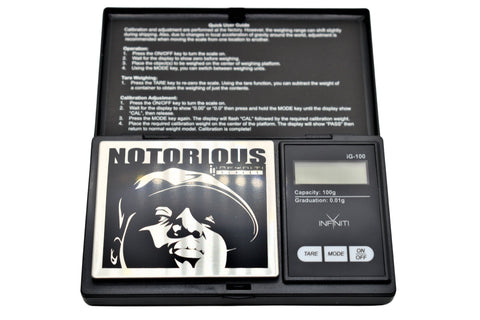 Infyniti Notorious BIG G-Force Digital Pocket Scale 100g x 0.01g - (1 Count)-Scales & Calibration Weights