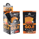 King Palm Goji Wraps - 4 Per Pack - Various Flavors - (15 Count Display)-Papers and Cones