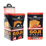 King Palm Goji Wraps - 4 Per Pack - Various Flavors - (15 Count Display)-Papers and Cones