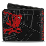 Licensed Bi-Fold Wallet - Spider-Man Graffiti Action Poses-Novelty, Hats & Clothing