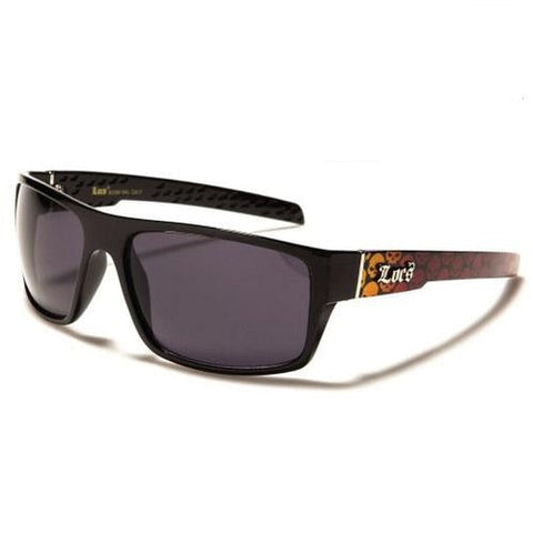 LOCS Skull Print Men's Sunglasses - Color May Vary - (1 Count)-Novelty, Hats & Clothing