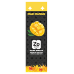 Mad Mango Zooted Hemp Wraps Display Box - 2 Wraps Per Pack - (25 Pack Display)-Papers and Cones