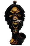 Medium Size Hand Made Resin Pipe - Various Designs - Style H - (1 Count)-Hand Glass, Rigs, & Bubblers