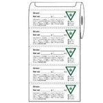 Michigan Strain & Net Wt. Label 1" x 3" Inch 1000 Count-Prescription Labels & State Compliant Labels