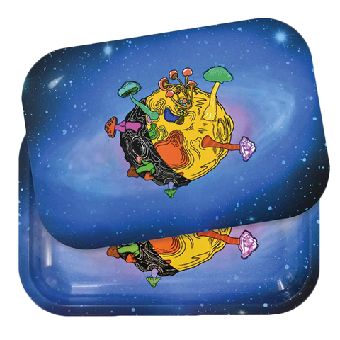 Zooted Shroomy Planet Artistic Rolling Tray