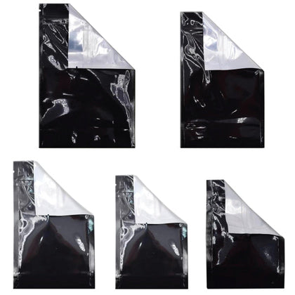 Mylar Bag Black/Clear Starter Kit - 5 Sizes - (500 Bags Per Size)-Mylar Smell Proof Bags