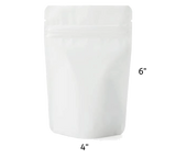 Mylar Bag Opaque Matte White Metallized - 1/4 Oz Bag - 7 Grams (100, 500 or 1,000 Count)-MYLAR SMELL PROOF BAGS