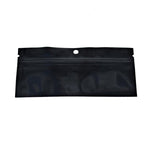 Mylar Bag Pouch 6" x 2.71" Black/Black Opaque Preroll (Various Counts)-MYLAR SMELL PROOF BAGS