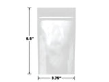 Mylar Bag White/Clear - 1/4 Oz - 7 Grams - 4" x 6.5" - (100 to 50,000 Count)-Mylar Smell Proof Bags