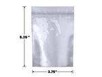 Mylar Bag White/Clear 1/8 Oz - 3.5 Grams (100 to 50,000 Count)-Mylar Smell Proof Bags