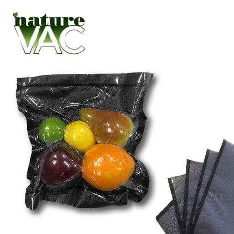 NatureVAC Vacuum Bag Pre-Cut Sheets 11 inch x 24 inch (50 Count)-Mylar Smell Proof Bags