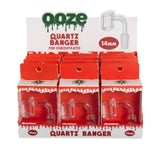 OOZE 14mm Male Extra Thick Quartz Banger - (12 Count Display)-Hand Glass, Rigs, & Bubblers