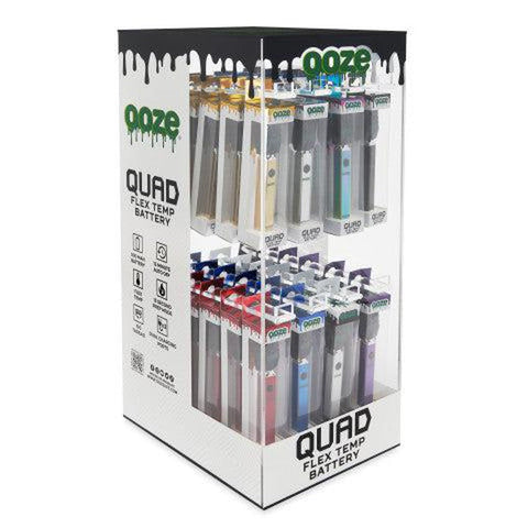 OOZE Quad 510 Battery Display - Assorted Colors - (48 Count Display)-Vaporizers, E-Cigs, and Batteries