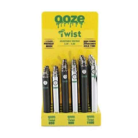 OOZE Twist Vape Battery Display - (24 Count)-Vaporizers, E-Cigs, and Batteries