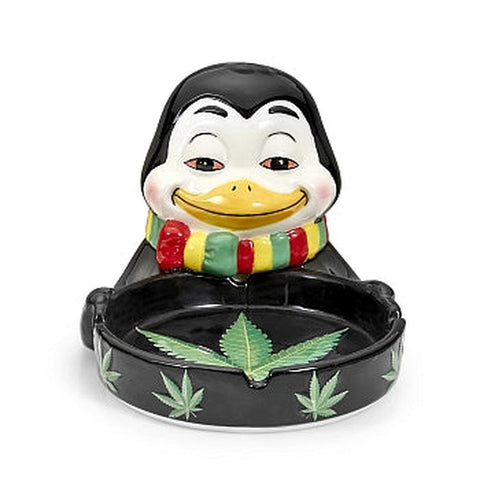 Penguin Ceramic Ashtray - (1 Count)-Hand Glass, Rigs, & Bubblers