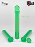 Philips RX 116mm Blunt Tube - Translucent Lime - CPSC Child Resistant - (475 Count)-Joint Tubes & Blunt Tubes