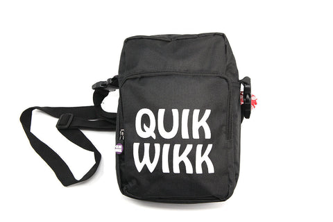 Quik Wikk Smell Proof Shoulder Bag - Available In Black - (1 Count)-Lock Boxes, Storage Cases & Transport Bags