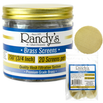 Randy's .750" Stainless Steel Screen Jar - Available In Stainless Steel Screen OR Brass - (36 Packs Per Display)-Hand Glass, Rigs, & Bubblers