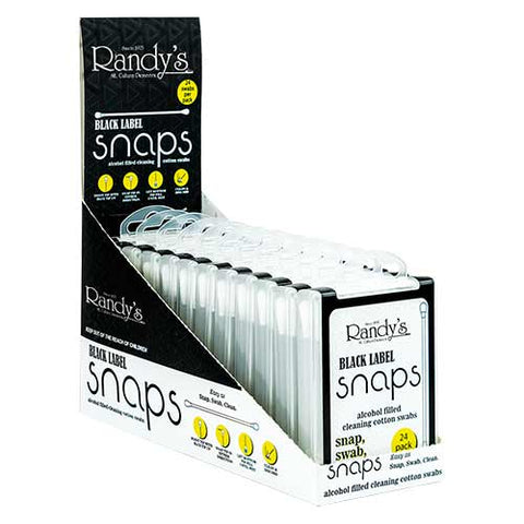 Randy's Black Label Snaps - Alcohol Filled Swabs - (12 Count Display)-Hand Glass, Rigs, & Bubblers