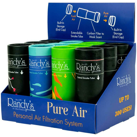 Randy's Pure Air Filter Display - Assorted Colors - (12 Count Display)-Rolling Trays and Accessories