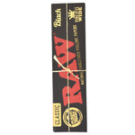 RAW Authentic Black Classic King Size Wide - (50 Count)-Papers and Cones