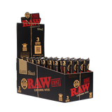 RAW Authentic Classic Black 1 1/4 Cones - 6 Per Pack - (32 Packs Per Display)-Papers and Cones