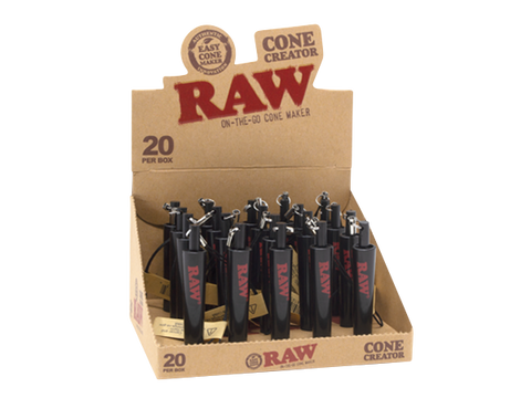 RAW Authentic Cone Creator - (20 Count Display)-Rolling Trays and Accessories