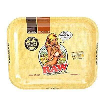 RAW Authentic Girl Rolling Tray - Large - (1, 5. or 10 Count)-Rolling Trays and Accessories