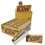 RAW Authentic Hemp & Cotton Perforated Wide Tips (50 Count)-Papers and Cones