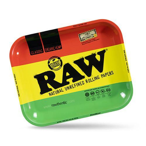 RAW Authentic Rawsta Large Rolling Tray - (1,5 OR 10 Count)-Rolling Trays and Accessories