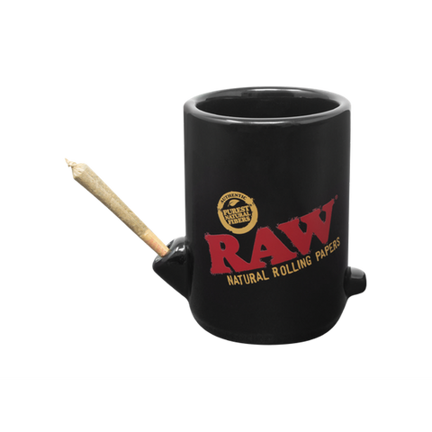 Raw Authentic Wake Up And Bake Up Mug - (1 Count)-Hand Glass, Rigs, & Bubblers