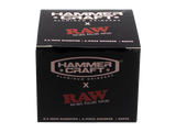 RAW Grinder X Hammercraft 2.2" 4-Piece Grinder - Red - 55mm - (1 Count)-Grinders