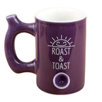 Roast & Toast Ceramic Mug Pipe - Various Styles - (1 Count)-Hand Glass, Rigs, & Bubblers