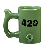 Roast & Toast Ceramic Mug Pipe - Various Styles - (1 Count)-Hand Glass, Rigs, & Bubblers