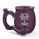 Roast & Toast Ceramic Mug Pipe - Various Styles - (1 Count)-Hand Glass, Rigs, & Bubblers