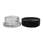 SAMPLE of 7ml Clear Concentrate Container with Black Child-Proof Cap (1 Count SAMPLE)-Concentrate Containers and Accessories