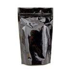 SAMPLE of Mylar Bag Opaque Black 1/8 Oz - 3.5 Grams - (1 Count SAMPLE)-MYLAR SMELL PROOF BAGS